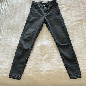 Topshop Jaime dark gray jeans like new
